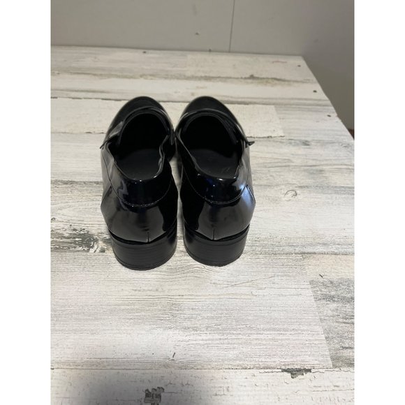 Lamplight Blair 134667 black suede like and patent leather like loafer size 10 - Picture 2 of 7